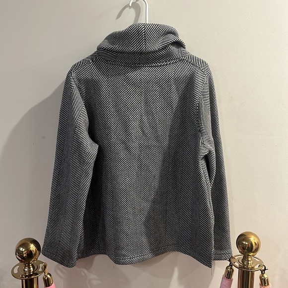 Women's Black and White J CREW TURTLENECK Sweater - Picture 4 of 5